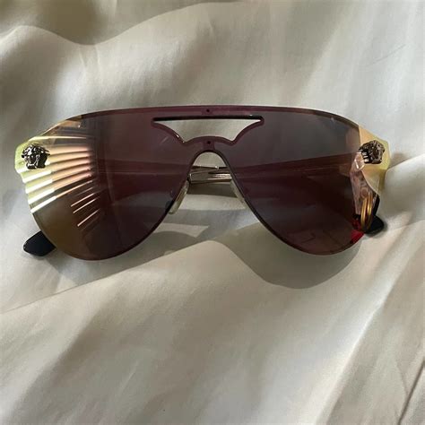 versace rimless mirrored sunglasses|genuine Versace sunglasses.